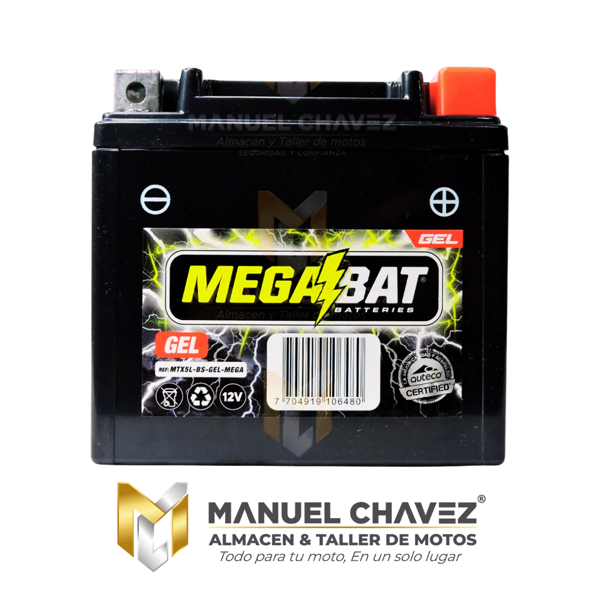 BATERIA MEGABAT MTX5L GEL