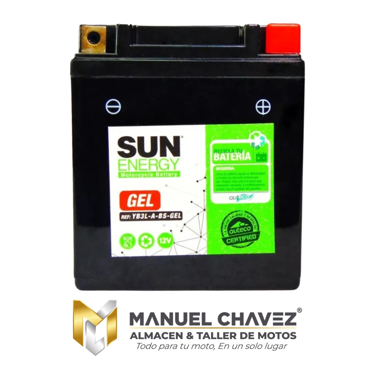 BATERIA SUN ENERGY YB3L-A-BS-GEL