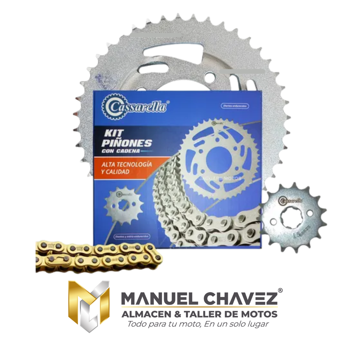 KIT ARRASTRE CBF 150 CB 150 INVICTA THRILLER 150 DORADA CASSARELLA