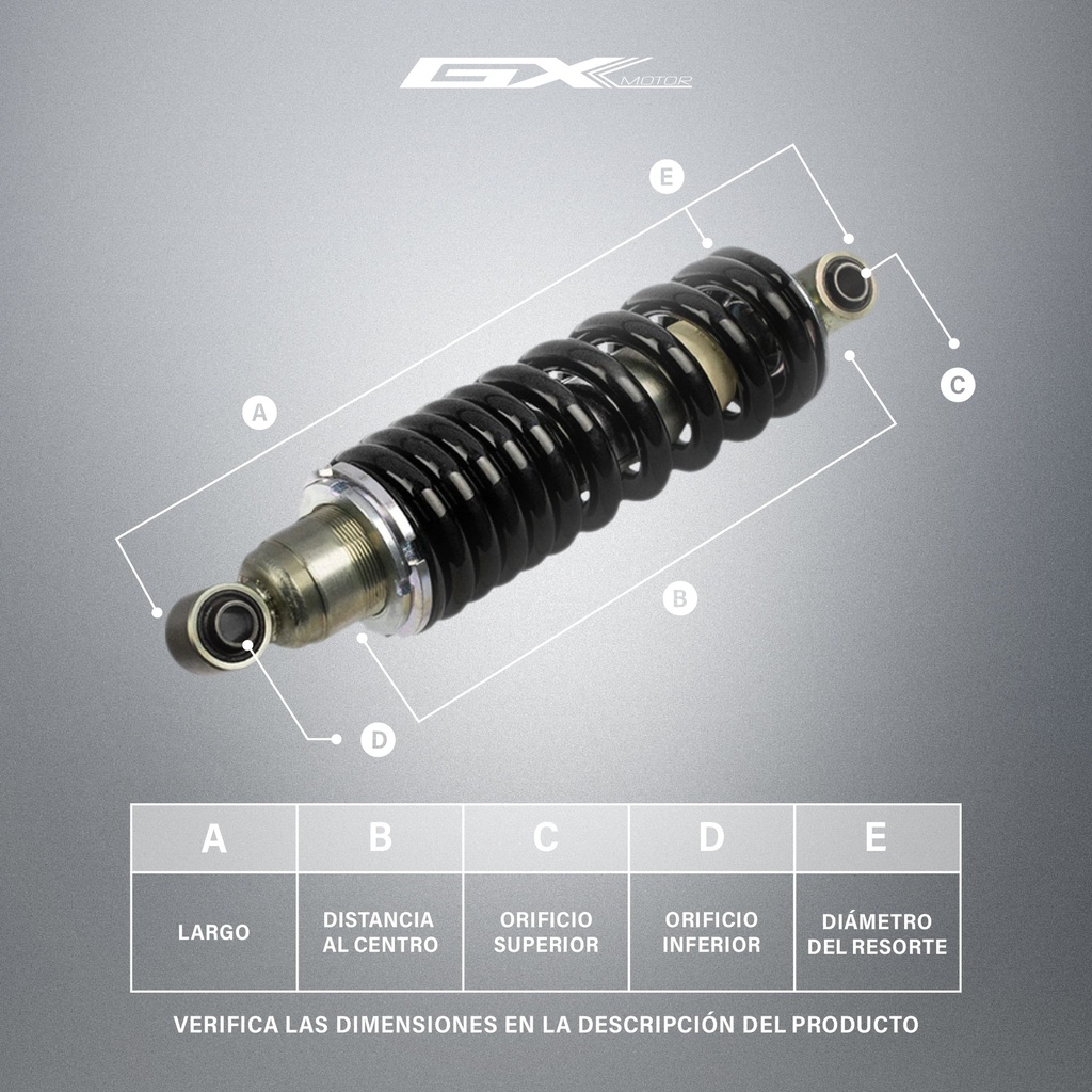 AMORTIGUADOR TRAS CB-125F SHIBUMI IMPCALI